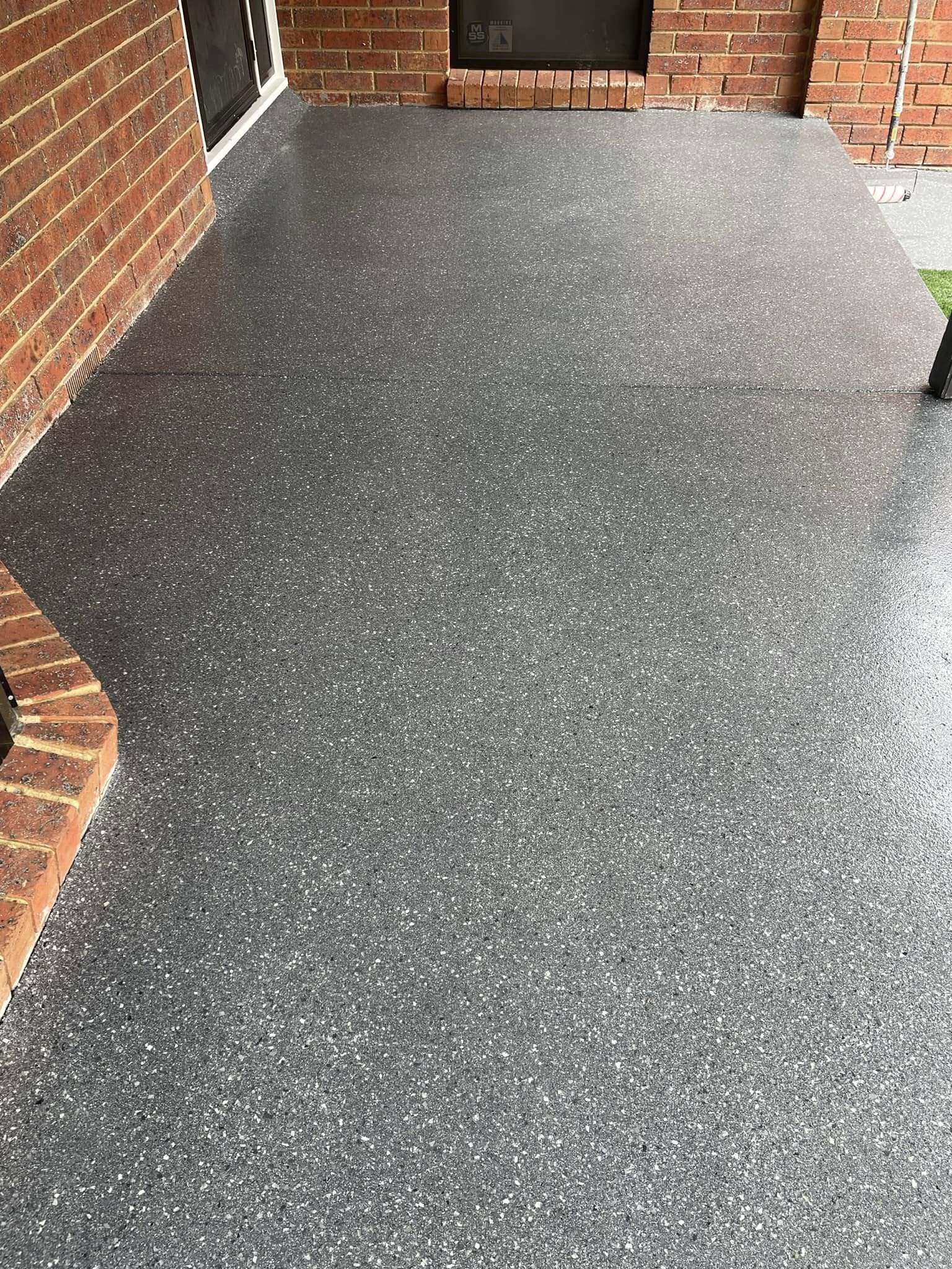 Epoxy Flake Flooring Outdoor - Danick Flooring Services